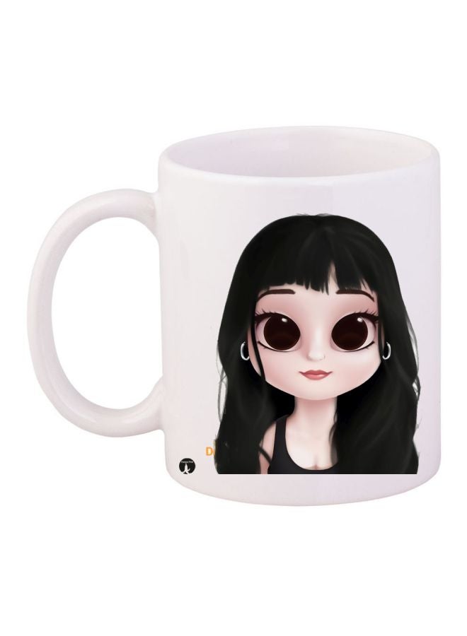 BP Anime Printed Coffee Mug White/Black/Beige