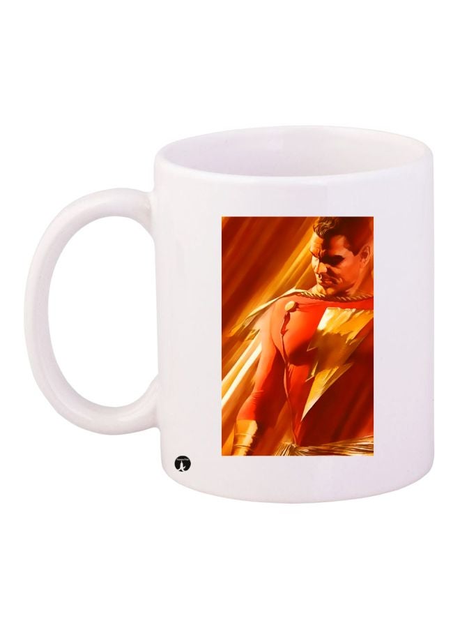 BP Flash Superhero Printed Coffee Mug White/Yellow/Red