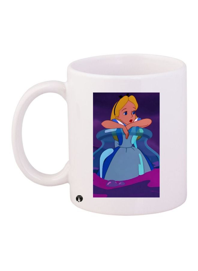 BP Disney Princess Printed Coffee Mug White/Blue/Purple