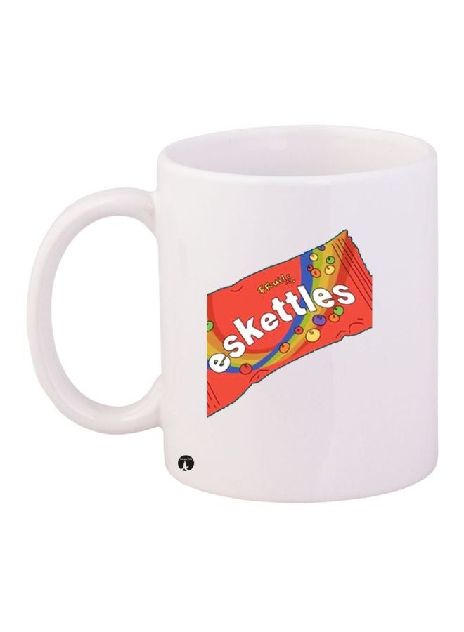 Eskettles Printed Coffee Mug White/Red/Blue