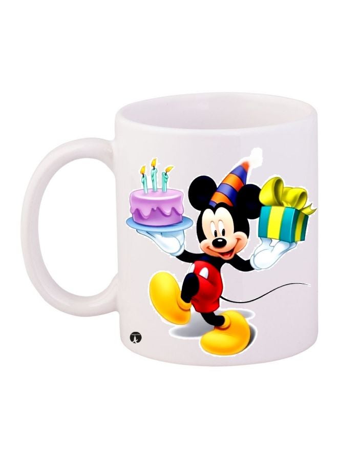 BP Mickey Mouse Printed Coffee Mug White/Black/Red 