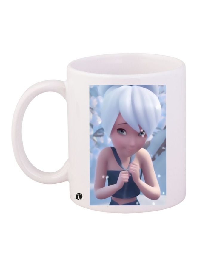 Cartoon Printed Coffee Mug White/Beige/Blue