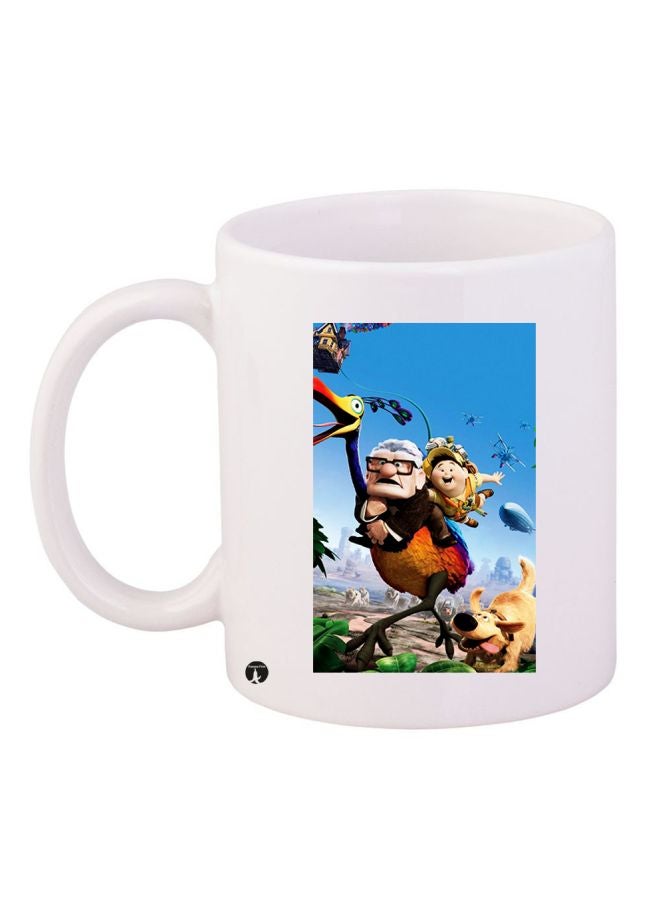 BP Cute Carl And Russell Printed Coffee Mug White/Blue/Yellow