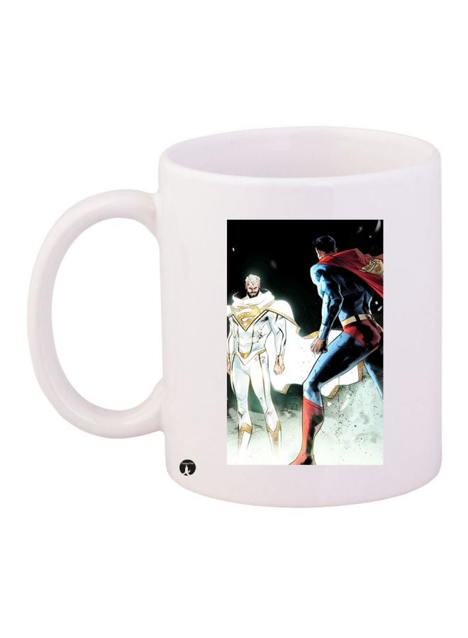 بي بي مج قهوة بطبعة بطل خارق أبيض/أزرق/أحمر