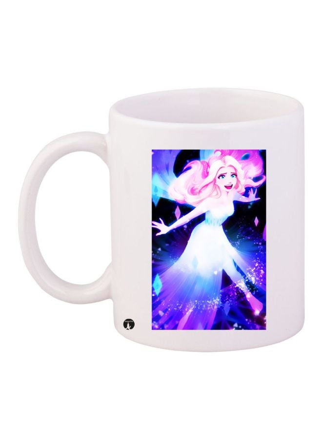 BP Disney Princess Printed Coffee Mug White/Blue/Pink