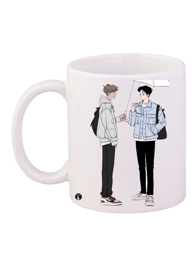 BP Boys Printed Coffee Mug White/Blue/Black