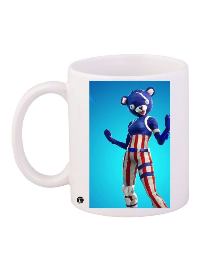 Cartoon Printed Coffee Mug White/Blue/Red