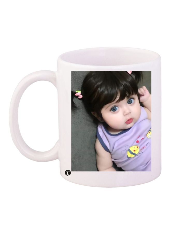 BP Girl Printed Coffee Mug White/Grey/Purple