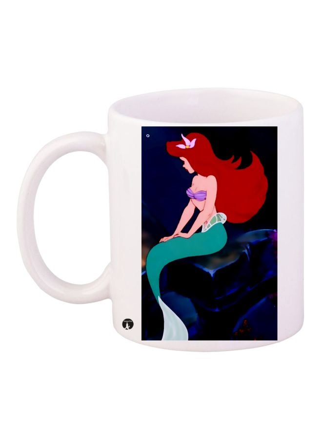 بي بي مج قهوة بطبعة مستوحاة من فيلم "The Little Mermaid" أبيض/أزرق/أحمر