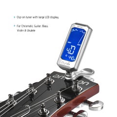 Generic Rotatable Clip-on Tuner For Chromatic/Guitar/Bass/Ukulele/Violin  - Image 3