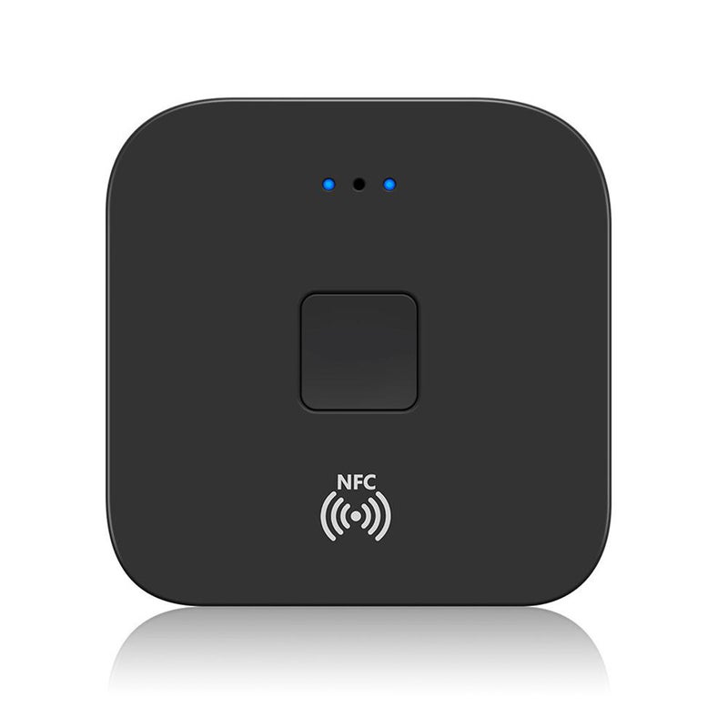 APT-X NFC CVC6.0 WB11 Bluetooth 5.0 Wireless Audio Receiver Adapter With Microphone AUX Out V7384_P Black  - Image 1