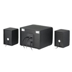 SADA D-208 3 in 1 3.5mm Wired Super Bass Subwoofer Home Speaker Set With Colorful LED Light V7362_P Black  - Image 5