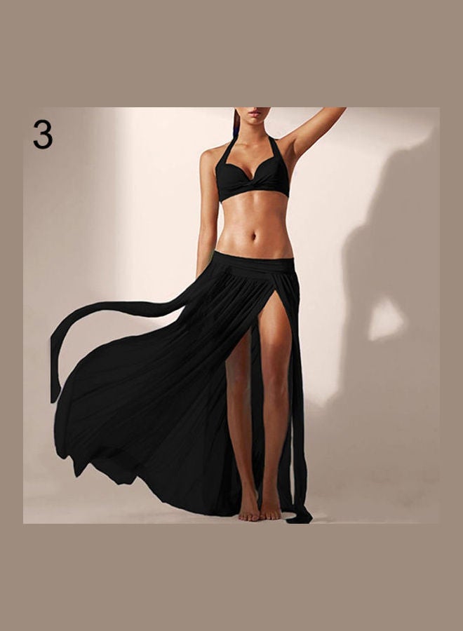 Bikini Cover-up Skirt Tulle Beach Black  - Image 1