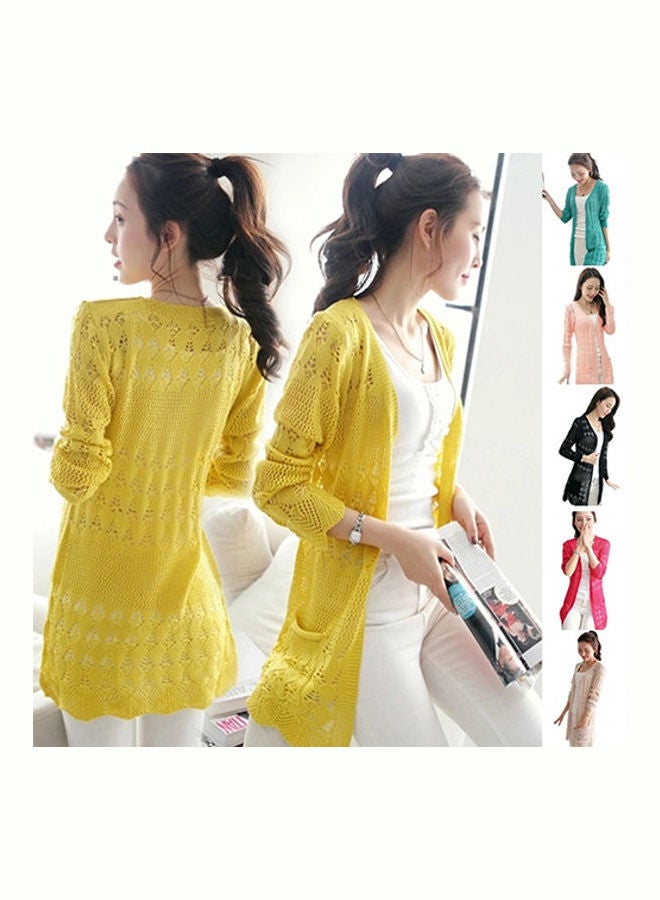 Generic - Korean Style Knitted Cardigan Red - Image 1