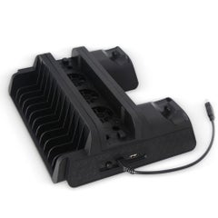 PS4 SLIM PRO Multifunctional Cooling Vertical Stand Black