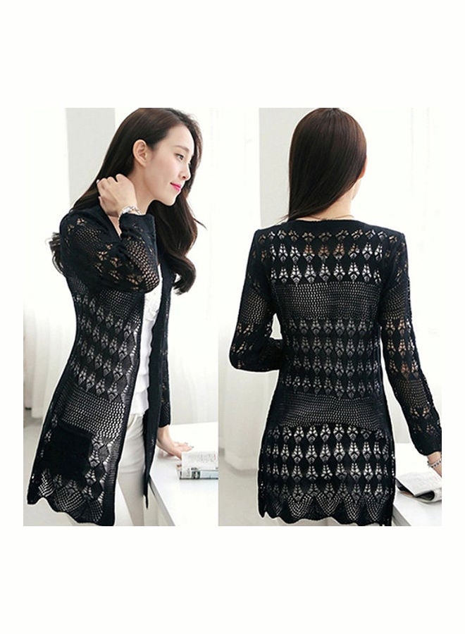 Generic - Korean Style Knitted Cardigan Red - Image 1