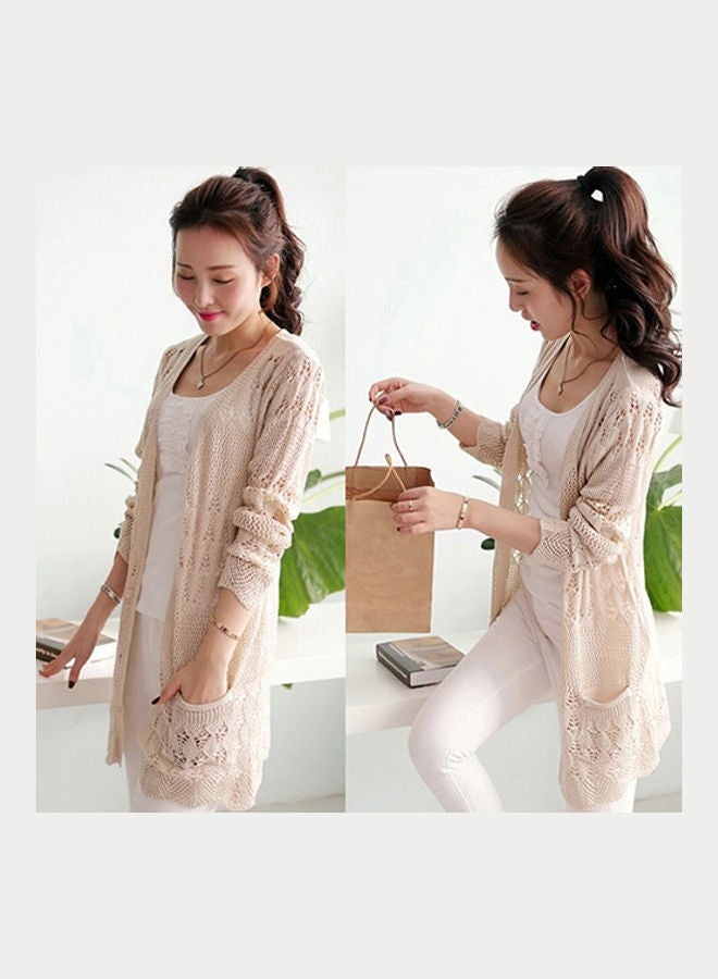 Generic - Korean Style Knitted Cardigan Red - Image 1