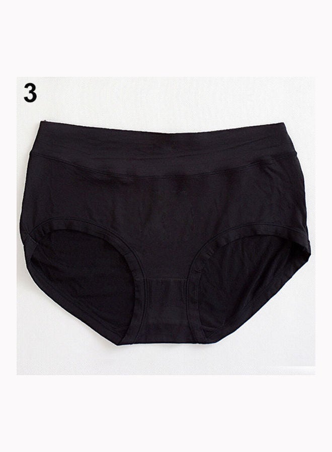 Women's Fashion  Bamboo Fiber Antibacterial Underpants Briefs Underwear Black  - Image 1