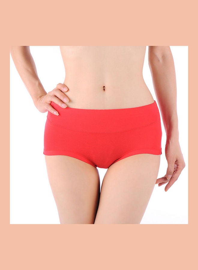 Women's Fashion Bamboo Fiber Antibacterial Underwear Set Pink - Image 5