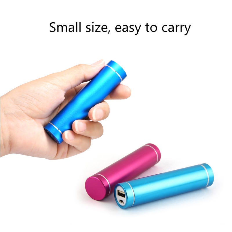 Portable USB Battery Phone Charger Case Silver  - Image 4