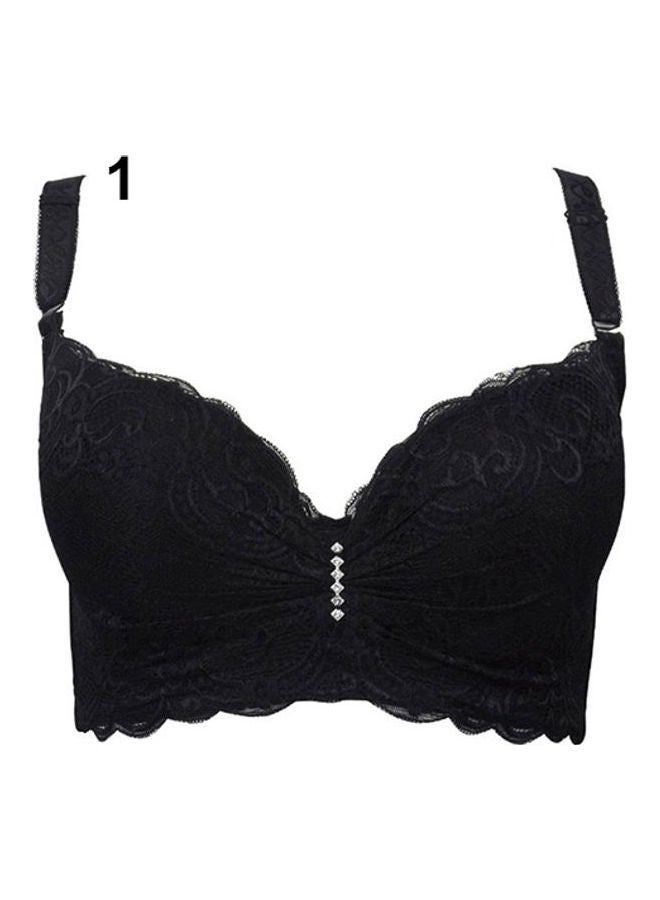 Lady Quick-Drying Lace Bra Black 