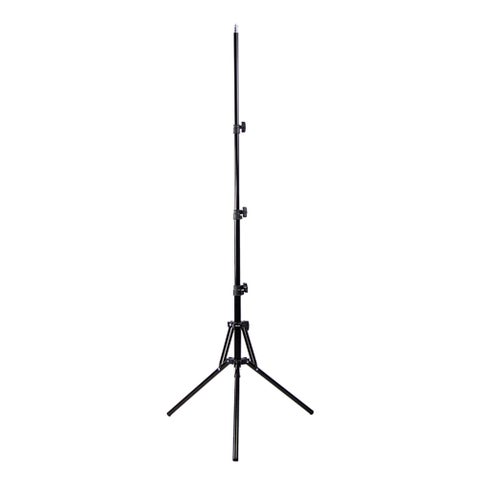 180cm Reverse Folding Leg Light Stand Adjustable Height Four Sections Tripod Black