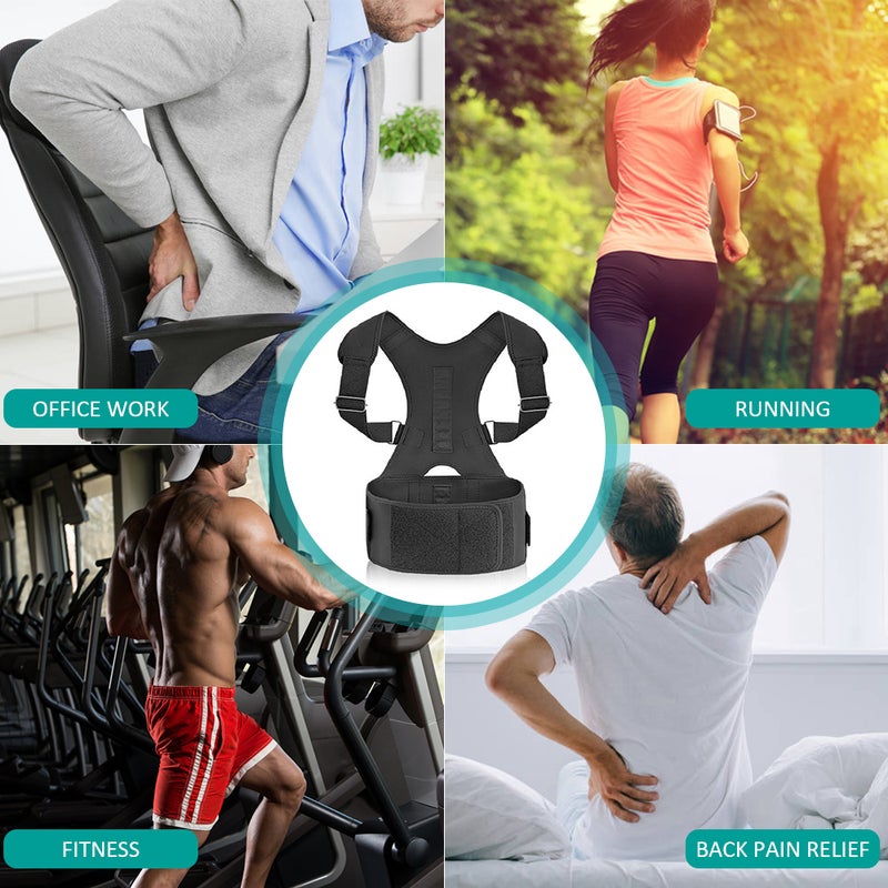 Generic Brace Shoulder Spine Back Support Magnetic Therapy Posture Corrector Belt  - Image 5