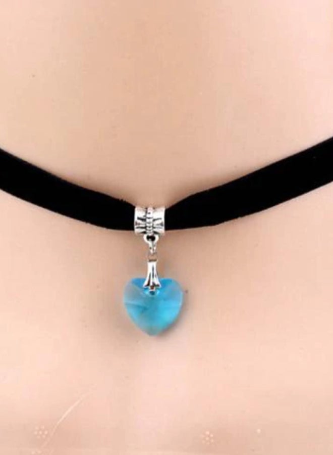 Bluelans - Rhinestone Heart Shaped Choker - Image 1