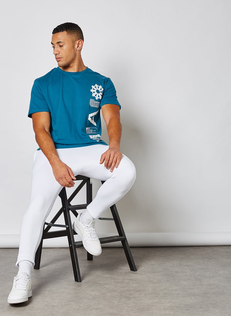 Arcminute - Thai Brand Logo Super Skinny Joggers White - Image 1