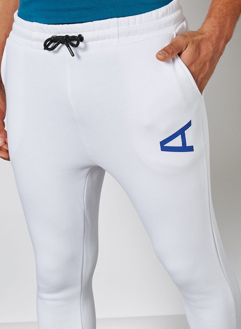 Arcminute - Thai Brand Logo Super Skinny Joggers White - Image 1