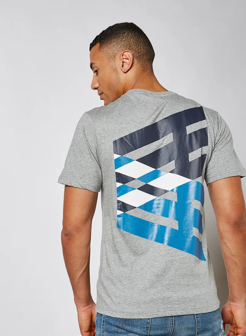 Arcminute Brand Logo Short Sleeve T-Shirt Grey Marl