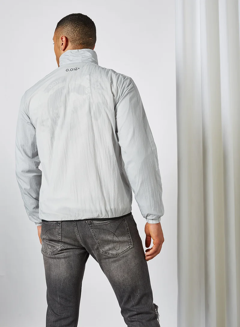 Arcminute Chest Logo Long Sleeve Jacket Light Blue