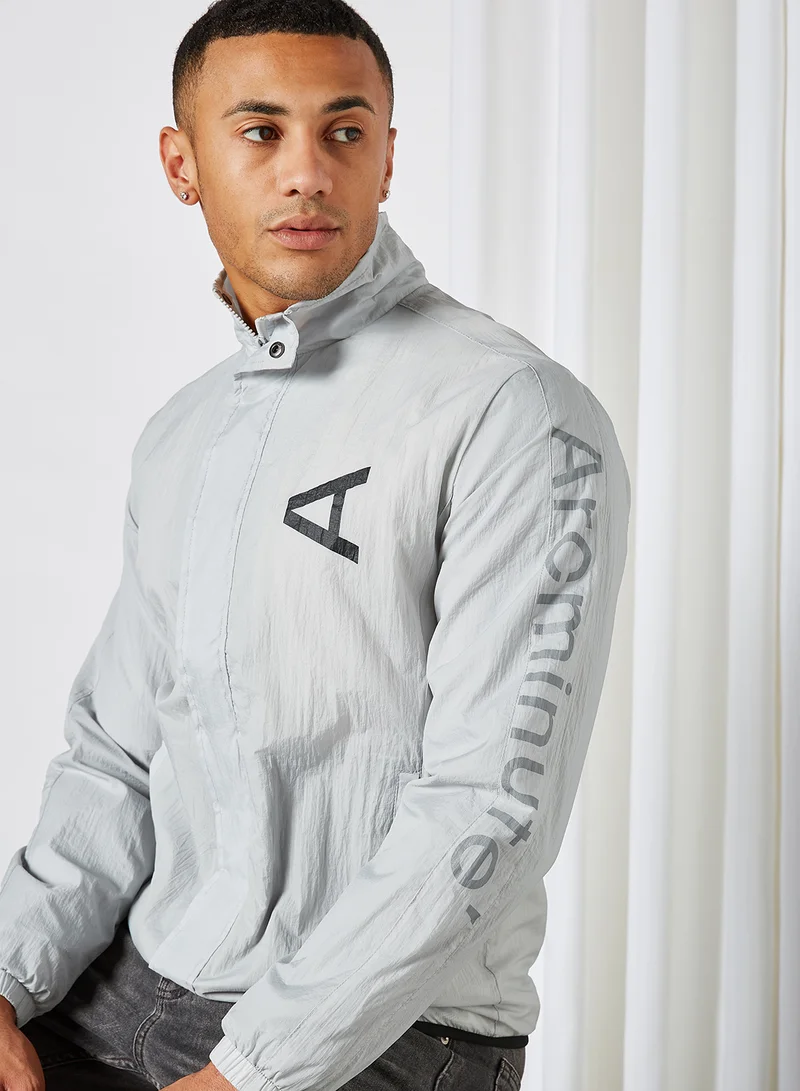 Arcminute Chest Logo Long Sleeve Jacket Light Blue
