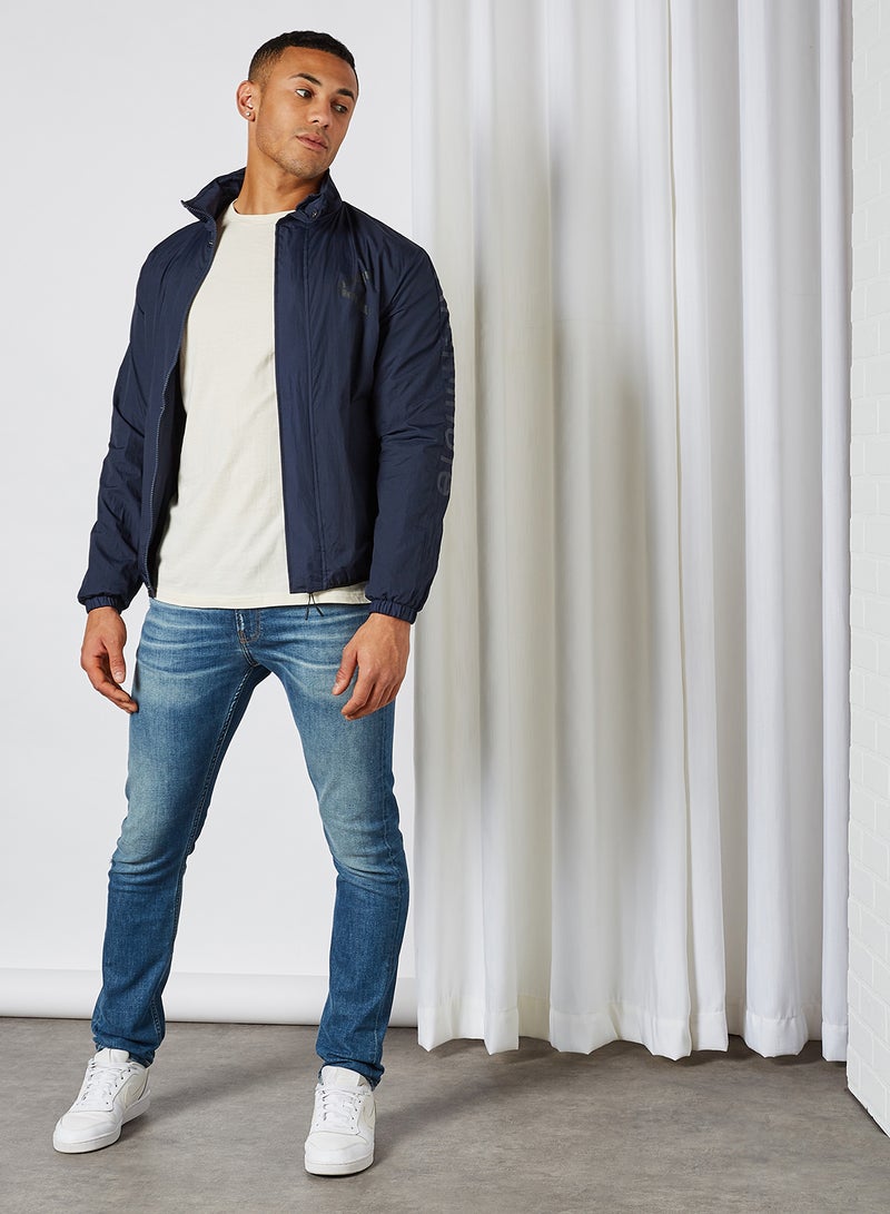 Arcminute - Chest Logo Long Sleeve Jacket Total Eclipse - Image 1