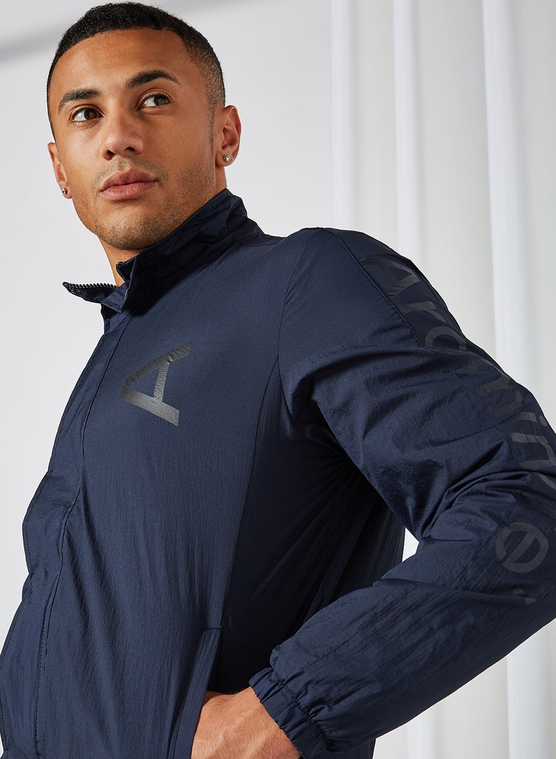Arcminute - Chest Logo Long Sleeve Jacket Total Eclipse - Image 1