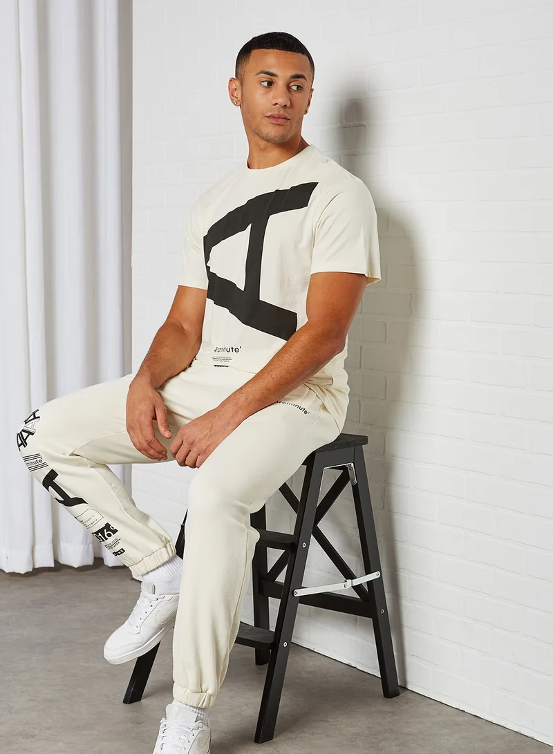 Arcminute Brand Logo Short Sleeve T-Shirt Off White