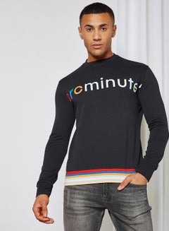 Arcminute Logo Long Sleeve Sweatshirt Black  - Image 1