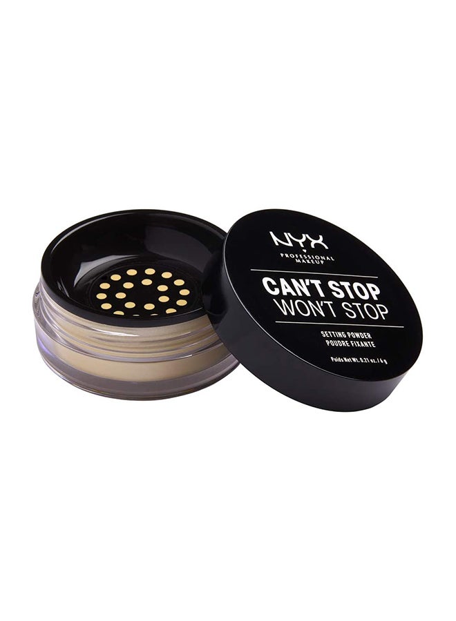 NYX Can T Stop Won T Stop Setting Powder Banana 06