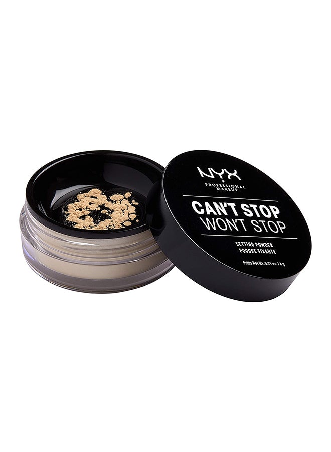 NYX PROFESSIONAL MAKEUP - Can't Stop Won't Stop Setting Powder Light-Medium 02 - Image 1