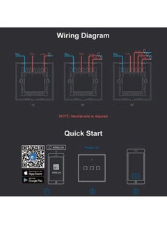 جهاز تحكم عن بعد ذكي T3UK1C-TX 86 ب3 أزرار وخاصية الواي فاي الذكية مع جهاز تحكم عن بعد RF433 متوافق مع أليكسا وجوجل هوم أسود 10.2×10.2×4.6سم - v1605897714/N36238762A_5