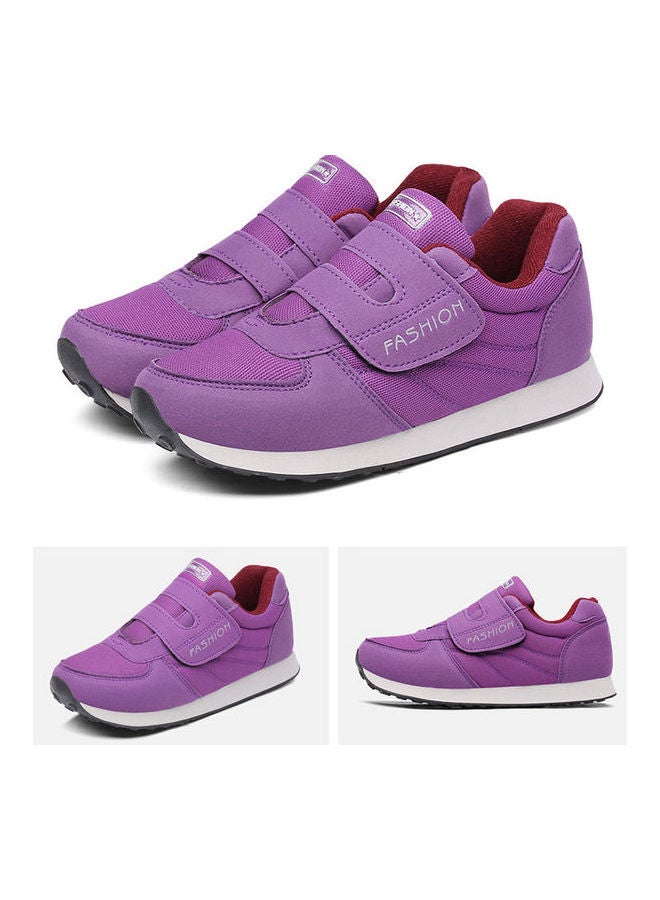 بيوينتي حذاء رياضي أنيق وجديد لكبار السن مناسب للارتداء في الربيع والخريف وجيد التهوية وبنعل مضاد للانزلاق وناعم أرجواني - Image 1