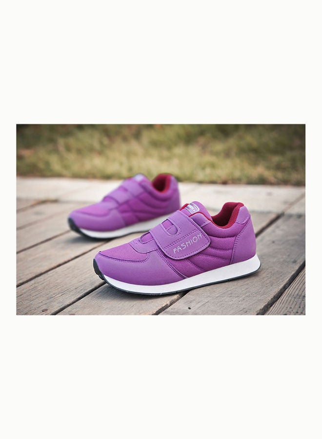 بيوينتي حذاء رياضي أنيق وجديد لكبار السن مناسب للارتداء في الربيع والخريف وجيد التهوية وبنعل مضاد للانزلاق وناعم أرجواني - Image 2