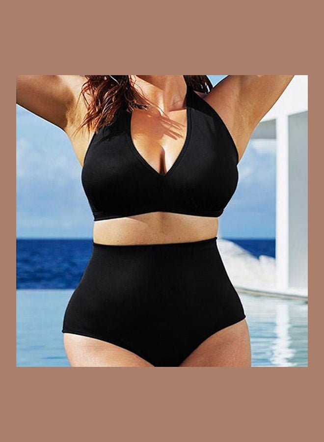 Generic - Women's Fashion Summer Two-Piece Padded Swimwear Swimsuit Bikini Bathing Suit Gray & Pink - Image 1