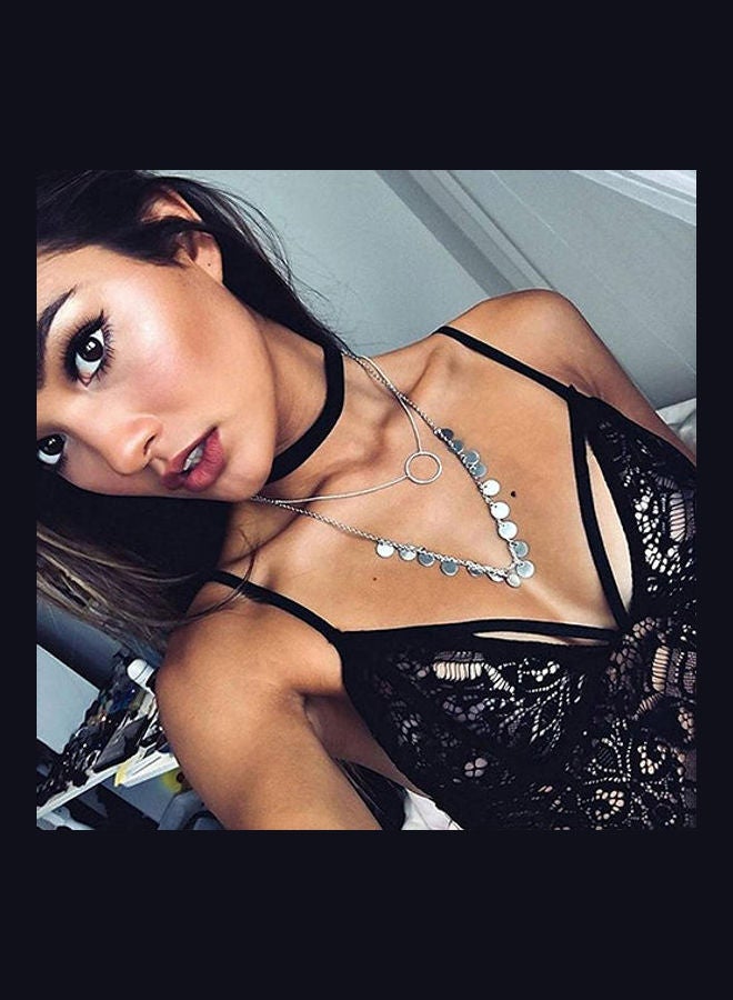 Women Boho Translucent Camisole Underwear Sheer Lace Bralette Bra Crop Top Black  - Image 3