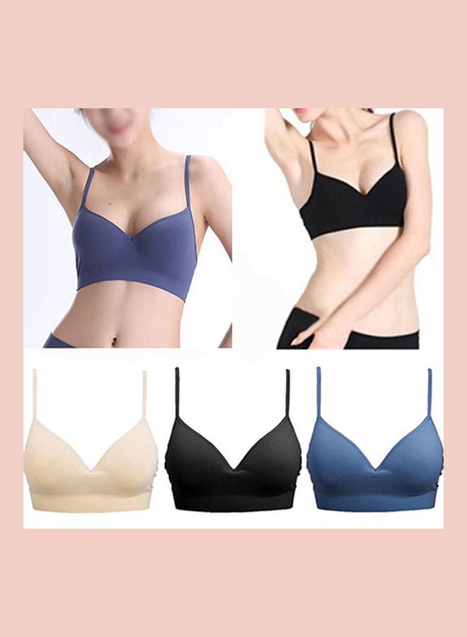 Women Sports Stretch Racerback Bra Yoga Slim Underwear Shear Seamless Tank Top Black  - Image 1