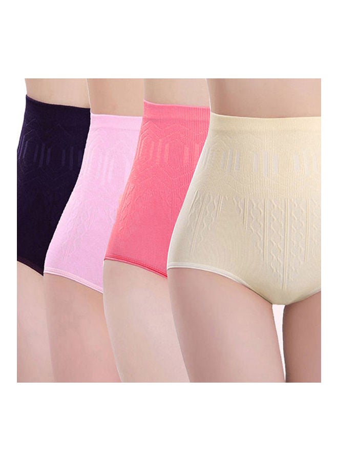 Generic Women's Seamless High Elastic High Waist Tummy Control Body Shaper Briefs Pants Black  - Image 2
