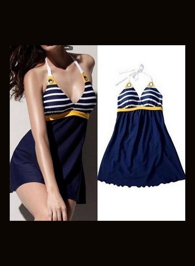 Generic - Women's Swimwear Ladies Sailor Style Skirt Beach Swimming Wear Swim Dress Multicolor - Image 1