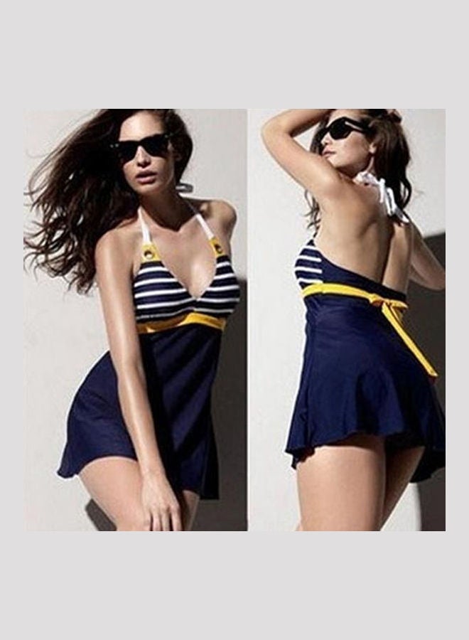 Generic - Women's Swimwear Ladies Sailor Style Skirt Beach Swimming Wear Swim Dress Multicolor - Image 1