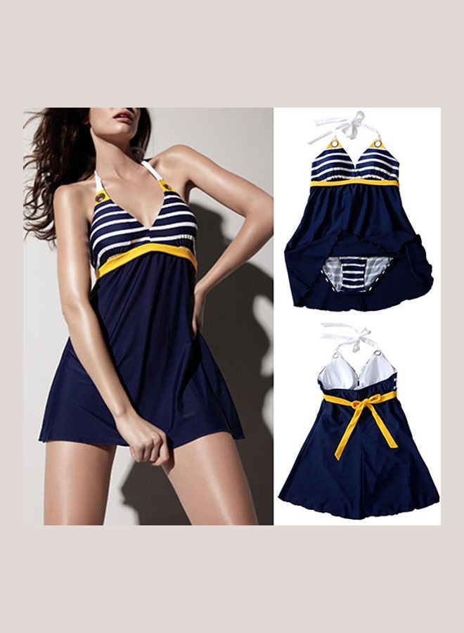 Generic - Women's Swimwear Ladies Sailor Style Skirt Beach Swimming Wear Swim Dress Multicolor - Image 1