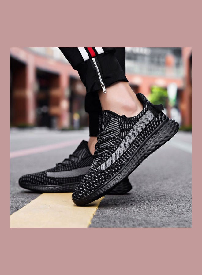 Beauenty Summer New Trend Sports Casual Breathable Men's Running Shoes Black - Image 5